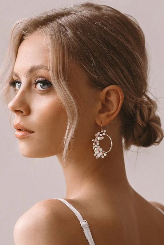 Azalea Fleur Earrings CBE041 - Delicate Floral Charm for Elegant Statements - CBB Market