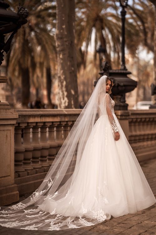 Aria's Bridal Affair: Unveil Radiance with Dresses & Veil from Aria Collection - CBB Market