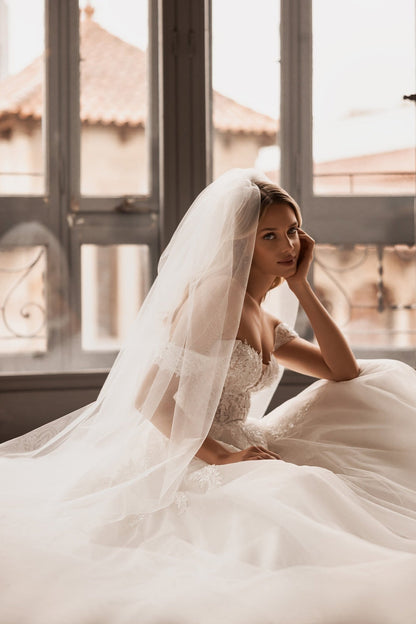Aria's Bridal Ensemble: Dresses & Veil from Aria Collection for Your Dream Wedding - CBB Market