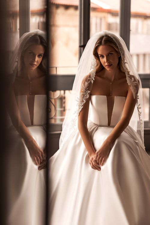 Aria's Bridal Perfection: Dresses & Veil from Aria Collection for Your Fairy-Tale Moment - CBB Market