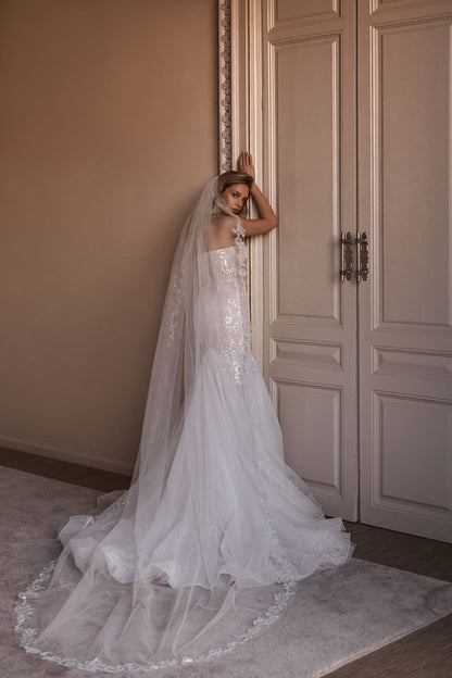 Ethereal Elegance Unveiled: Bridal Dresses & Veil from Aria Collection - Your Path to Bridal Beauty - CBB Market